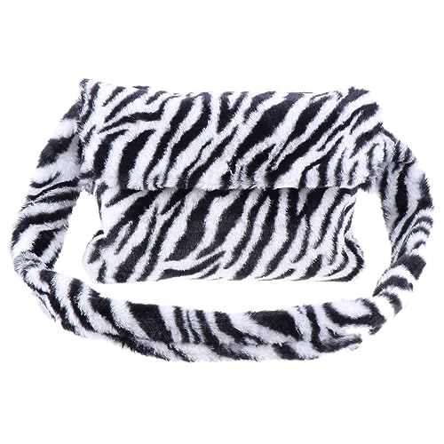 ROMISBABA 1Stück Zebra Umhängetasche Damen Große Plüsch Schultertasche für Herbst Winter Stylische Einzelschulter für Mobiltelefone Kosmetik Hochwertiges Langlebiges ROMISBABA 1Stück Zebra Umhängetasche Damen Große Plüsch Schultertasche für Herbst Winter Stylische Einzelschulter für Mobiltelefone Kosmetik Hochwertiges Langlebiges von ROMISBABA