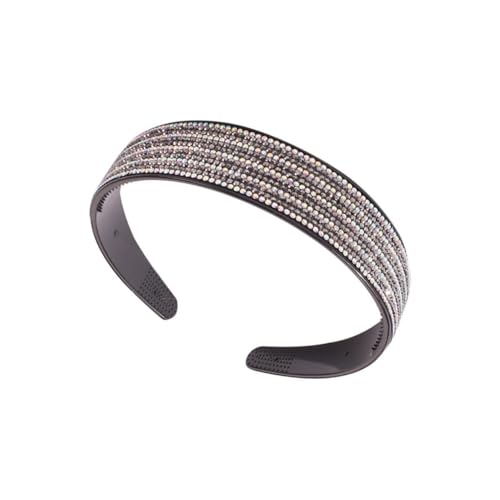 ROMISBABA 1stk Frauen Stirnband Zubehör Haarnadeln Mit Strass Sicherheitshaarband Haarklammern Haarringe Haarreifen Lockenwickler Produkte Pferdeschwanz Gummibänder Haarbänder Schnappen Grey von ROMISBABA