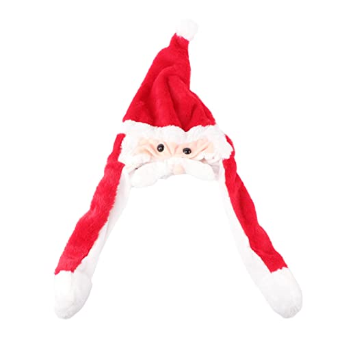 ROMISBABA 1stück Luminescent Christmas Hat Mit Beweglichen Ohren Lustige Weihnachtsmütze Für Erwachsene Dekoration Für Feiertage Und Partys von ROMISBABA