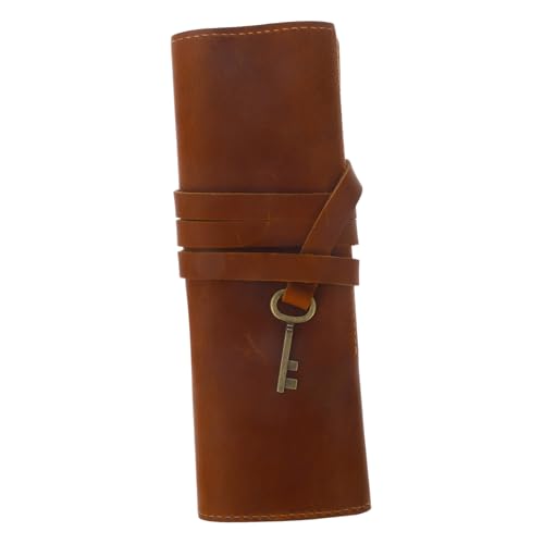 ROMISBABA 1stück Roll up Bleistiftetui Kunstleder Multifunktionale Stifte-Organizer Für Künstler Und Schüler Für Buntstifte Und Pinsel Tragbar Und Praktisch Vintage Braun ROMISBABA 1stück Roll up Bleistiftetui Kunstleder Multifunktionale Stifte-Organizer Für Künstler Und Schüler Für Buntstifte Und Pinsel Tragbar Und Praktisch Vintage Braun von ROMISBABA
