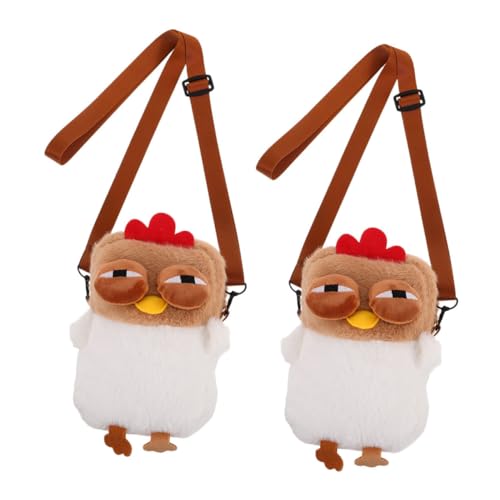 ROMISBABA 2 Entzückende Umhängetaschen Mit Plüschhuhn: Niedliche Tier-schultertasche Für Damen – Pelzige Cartoon-tasche Mit Reißverschluss Zum Einkaufen Im Täglichen Gebrauch ROMISBABA 2 Entzückende Umhängetaschen Mit Plüschhuhn: Niedliche Tier-schultertasche Für Damen – Pelzige Cartoon-tasche Mit Reißverschluss Zum Einkaufen Im Täglichen Gebrauch von ROMISBABA