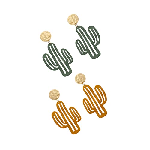 ROMISBABA 2 Paare Cactus Ohrringe für Damen Hängende Ohrringe Grün Ohrstecker für Partys Hochzeiten ROMISBABA 2 Paare Cactus Ohrringe für Damen Hängende Ohrringe Grün Ohrstecker für Partys Hochzeiten von ROMISBABA