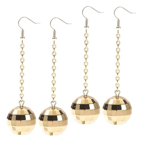 ROMISBABA 2 Paare Disco Ball Ohrringe Damen Hängend Leicht Kunststoff Resin Schmuck Party Tanz Graduation ROMISBABA 2 Paare Disco Ball Ohrringe Damen Hängend Leicht Kunststoff Resin Schmuck Party Tanz Graduation von ROMISBABA