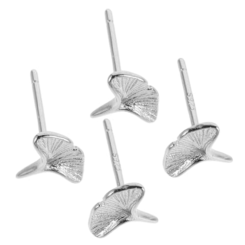 ROMISBABA 2paare Ginkgo-ohrringe Geometrische Blumenohrringe Herbstblatt-schmuck Sterling-silber-ohrhänger Pflanzenmotiv-accessoires Für Damen von ROMISBABA