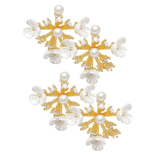 ROMISBABA 2 Paare Kleine Blumen Ohrstecker Damen Blumenohrringe Leicht Elegant Material Modisch Vielseitig Kombinierbar für Alltag und von ROMISBABA