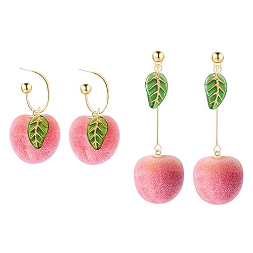 ROMISBABA 2 Paare Shaped Earrings für Damen Retro Ohrhänger mit Langen und Kurzen Fransen Stilvolle Ohrringe für Besondere Anlässe und Tägliches Tragen von ROMISBABA