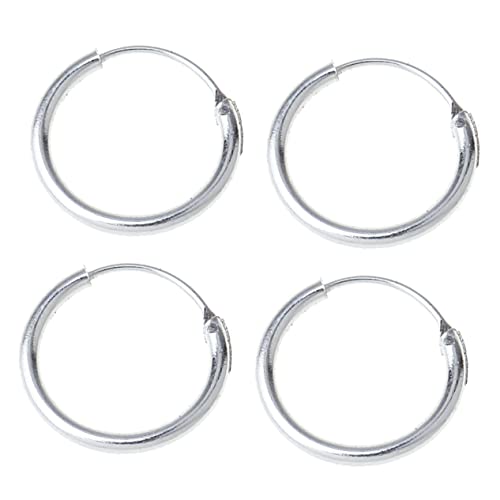 ROMISBABA 2 Paare Silber Creolen Ohrschmuck für Damen Glänzende Runde Ohrringe Leichtes Design für Alltag und Partys Hypoallergen als für Freundin oder Frau ROMISBABA 2 Paare Silber Creolen Ohrschmuck für Damen Glänzende Runde Ohrringe Leichtes Design für Alltag und Partys Hypoallergen als für Freundin oder Frau von ROMISBABA
