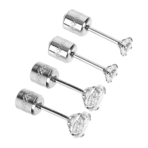ROMISBABA 2 Paare Zirkonia Ohrstecker Damen Ohrringe Funkelnd Leicht Elegant Schmuck für Frauen Geburtstag Halloween Weihnachten von ROMISBABA