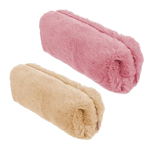 ROMISBABA 2 STÜCK Plüsch Federmäppchen Multifunktionale Stiftaufbewahrungstasche Beige für Schule und Büro Große Kapazität für Stifte und Zubehör ROMISBABA 2 STÜCK Plüsch Federmäppchen Multifunktionale Stiftaufbewahrungstasche Beige für Schule und Büro Große Kapazität für Stifte und Zubehör von ROMISBABA