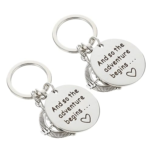 ROMISBABA Metall-schlüsselanhänger-Set Mit 25 Mm Abschlussgeschenk Schlüsselanhänger Kompass Für Absolventen des Jahres 2021 von ROMISBABA