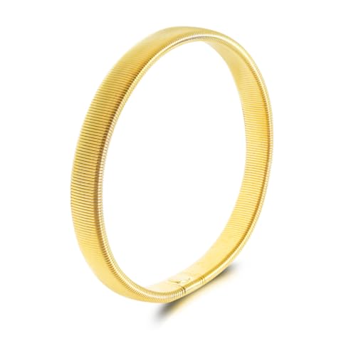 ROMISBABA Armreif Armband Herren Metall Armbinde Dehnbar Ärmelhalter Golden von ROMISBABA