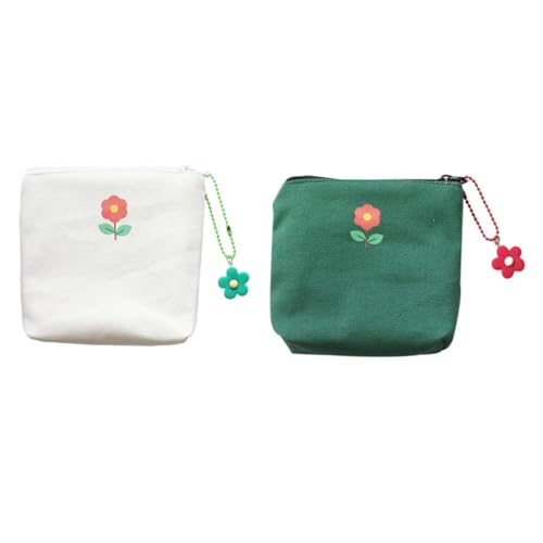ROMISBABA 2 Stück Aufbewahrungstaschen und Multifunktionale Canvas Beutel Zufällige Farben Hygienetuch Organizer Klein und Leicht für Reisen und Alltag Zufällige Farbe Zufällige Farbe von ROMISBABA