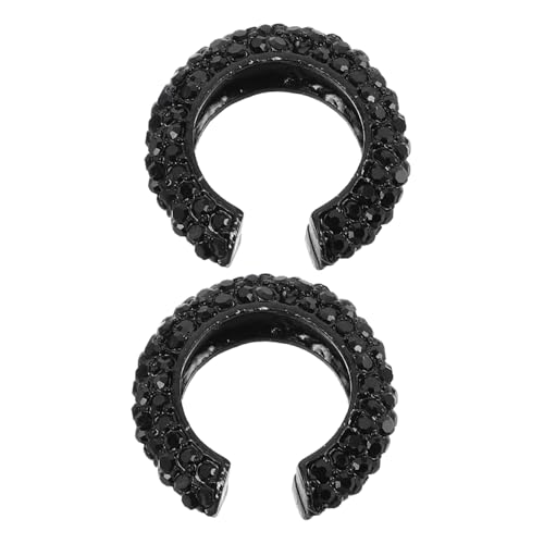 ROMISBABA 2 Stück C Förmige Strass Ohrclips Set Chunky Ohrklemmen für Frauen nicht Gepiercte Legierungsohrringe für Hochzeiten Feiertage und Weihnachten ROMISBABA 2 Stück C Förmige Strass Ohrclips Set Chunky Ohrklemmen für Frauen nicht Gepiercte Legierungsohrringe für Hochzeiten Feiertage und Weihnachten von ROMISBABA