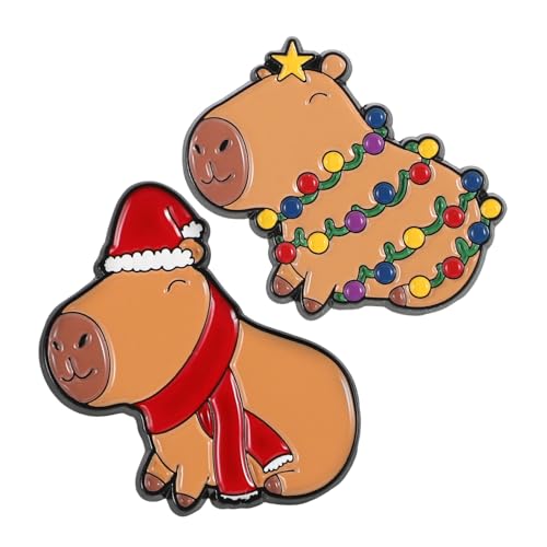 ROMISBABA 2 Stück Cartoon Tierbroschen Lustige Wasser Pinguin Anstecker Metall für Mädchen und Frauen Einzigartige Emaille Abzeichen für Rucksäcke und Modeaccessoires von ROMISBABA