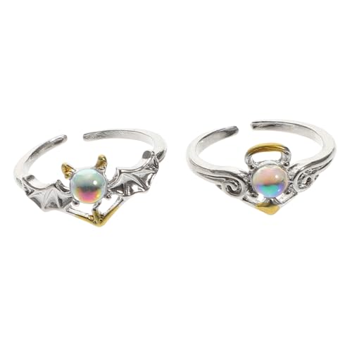 ROMISBABA 2 Stück Damenringe Vintage Offener Verstellbarer Ring Damen Schmuck Verlobungsring Hochzeit Schmuck für Alltag und Party ROMISBABA 2 Stück Damenringe Vintage Offener Verstellbarer Ring Damen Schmuck Verlobungsring Hochzeit Schmuck für Alltag und Party von ROMISBABA