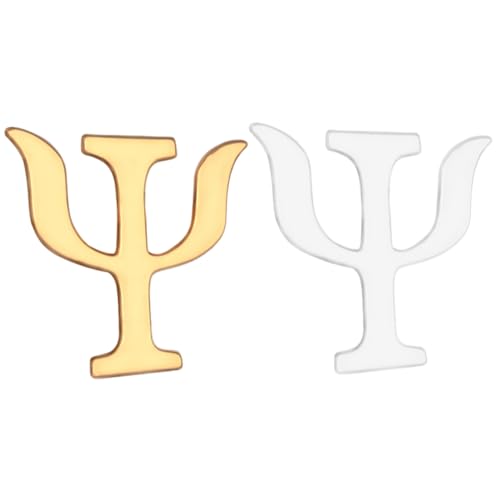 ROMISBABA 2 Stück Griechisches Alphabet Brosche für Damen Vintage Anstecknadel mit Psychologie Symbol für Kleidung und Taschen Eleganter Schmuck für ROMISBABA 2 Stück Griechisches Alphabet Brosche für Damen Vintage Anstecknadel mit Psychologie Symbol für Kleidung und Taschen Eleganter Schmuck für von ROMISBABA