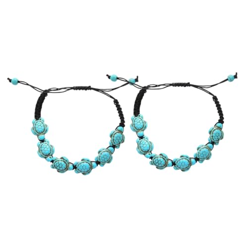 ROMISBABA 2 Stück Handgefertigtes Schildkröten-armband aus Türkisfarbenem Verstellbarem mit Verspieltem Schildkröten-motiv Einzigartigem Schmuck für Damen Vielseitig Kombinierbar und ROMISBABA 2 Stück Handgefertigtes Schildkröten-armband aus Türkisfarbenem Verstellbarem mit Verspieltem Schildkröten-motiv Einzigartigem Schmuck für Damen Vielseitig Kombinierbar und von ROMISBABA