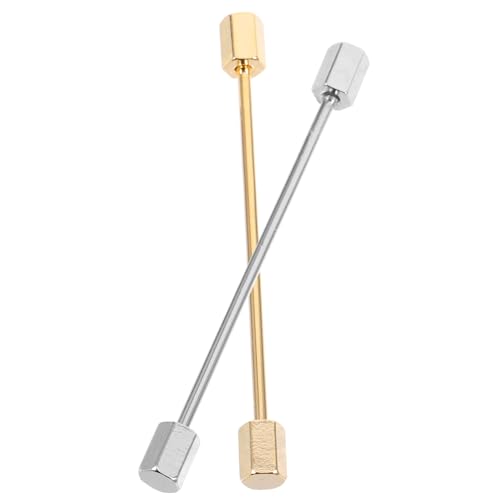 ROMISBABA 2 Stück Herren Hemdkragen Pins Metall Kragenstifte Robust Langlebig für Business Anlässe Geschenkidee für Männer von ROMISBABA