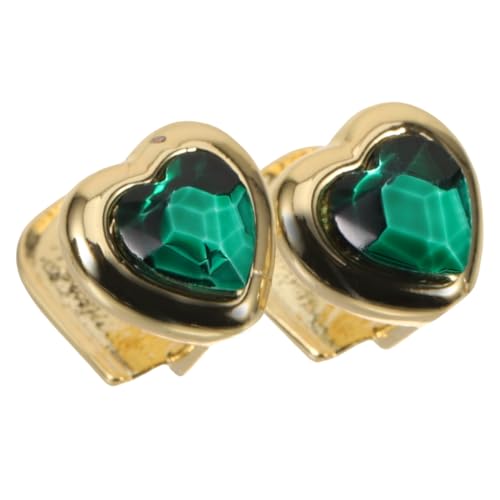 ROMISBABA 2 Stück Metal Teeth Grills Teiliges Goldfarbene Hip Hop Zahnschmuck Metall Zähne Grills für Männer und Frauen Komfortabel Langlebig Abnehmbar Passend für Kostüm Cosplay Alltag von ROMISBABA