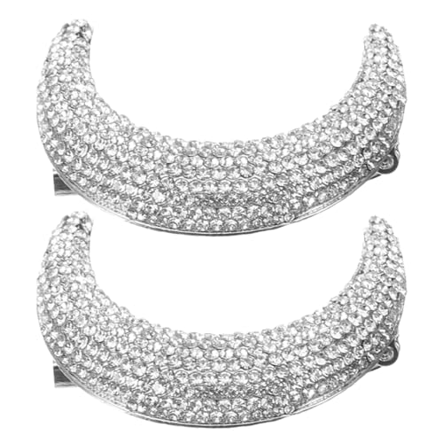 ROMISBABA 2 Stück Mondbrosche mit Strass für Damen Anstecknadel zur Dekoration von Kleidung Schals und Rucksäcken Robuste Silberbrosche Funkelnden Steinchen ROMISBABA 2 Stück Mondbrosche mit Strass für Damen Anstecknadel zur Dekoration von Kleidung Schals und Rucksäcken Robuste Silberbrosche Funkelnden Steinchen von ROMISBABA