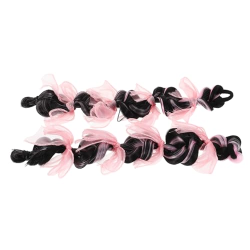 ROMISBABA 2 Stück Perücke Teilig Weiche Geflochtene Pferdeschwanz Haarverlängerung mit Schleifen Komfortabel und Leicht für Mädchen Kostümspiele Halloween Cosplay ROMISBABA 2 Stück Perücke Teilig Weiche Geflochtene Pferdeschwanz Haarverlängerung mit Schleifen Komfortabel und Leicht für Mädchen Kostümspiele Halloween Cosplay von ROMISBABA