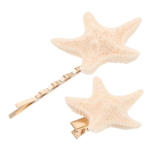 ROMISBABA 2 Stück Retro Meerjungfrau Haarspangen im Sternen Design Vintage Haarklammern für Frauen und Mädchen für Strandpartys und Hochzeiten von ROMISBABA