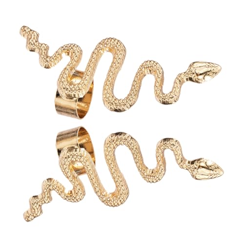 ROMISBABA 2 Stück Schlangen Ohrringe Damen Snake Shaped Ear Schmuck Exaggerated Ear Stecker Verstellbar Langlebiges Legierungsmaterial Modisch und Komfortabel für Alltag und Partys ROMISBABA 2 Stück Schlangen Ohrringe Damen Snake Shaped Ear Schmuck Exaggerated Ear Stecker Verstellbar Langlebiges Legierungsmaterial Modisch und Komfortabel für Alltag und Partys von ROMISBABA
