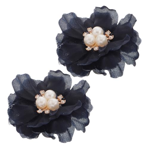 ROMISBABA 2stücke Stoffblumen Haarschmuck Für Broschen Und Haarklammern Multifunktionale Ornamente Aus Stoff Für Kreative Handarbeiten Und Hochzeitsaccessoires von ROMISBABA