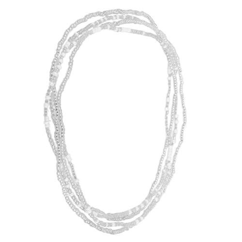 ROMISBABA 2 Stück Teiliges Bikini Kette Set Silberne Taillenkette mit Bauchperlen und Doppeltem Faden für Strandpartys Modisches Accessoire für Frauen ROMISBABA 2 Stück Teiliges Bikini Kette Set Silberne Taillenkette mit Bauchperlen und Doppeltem Faden für Strandpartys Modisches Accessoire für Frauen von ROMISBABA