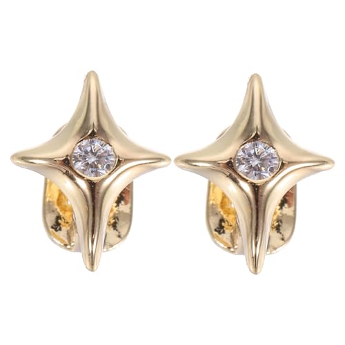ROMISBABA 2 Stück Teiliges Sternförmige Einzahn Grills Asymmetrisches Hip Hop Zahnschmuck für Cosplay und Partys Modisches Star Tooth Cap als Einzigartige Dekorative Zahnverzierung von ROMISBABA