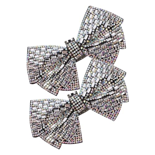 ROMISBABA 2 Stück Teiliges Strass Schleifen Schuhschmuck Elegante Hochzeit Brautschuh Deko Abnehmbare Damenschuh Accessoires für High Heels Vielseitig Tragbar bei Festen und Besonderen von ROMISBABA