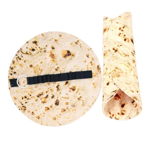 ROMISBABA 2 Stück Teiliges Tortilla Muster Rollmäppchen Stifteetui aus Canvas Platzsparende Federmappe mit Stiftefächern Praktischer Stiftemäppchen Roller für Schule Künstler und Büro von ROMISBABA