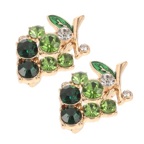ROMISBABA 2 Stück Traubenbrosche mit Funkelnden Strasssteinen Anstecknadeln für Damen Modischer Schmuck für Kleidung und Schals Langlebig Verarbeitet Minimalistisches Design ROMISBABA 2 Stück Traubenbrosche mit Funkelnden Strasssteinen Anstecknadeln für Damen Modischer Schmuck für Kleidung und Schals Langlebig Verarbeitet Minimalistisches Design von ROMISBABA