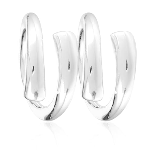 ROMISBABA 2 Stück Verstellbare Silberringe für Damen Teiliges Silber Offene Fingerringe für Modischer Schmuck für Alltag und Besondere Anlässe von ROMISBABA