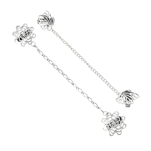 ROMISBABA 2 Stück Vintage Herren Collar Chain aus Zinklegierung Elegante Brosche und Cardigan Clip Modische Anstecknadel für Hemdkragen Pullover und Anzugjacke Vielseitiges von ROMISBABA