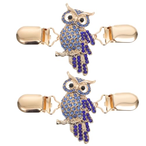 ROMISBABA 2 Stück Vintage Metal Schal und Cardigan Clips Kleine Stilvolle Verschlüsse für Offene Strickjacken Vielseitig Einsetzbar als Dress und Kragenclips Elegantes Accessoire für Damen von ROMISBABA