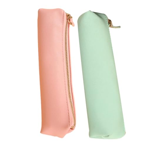 ROMISBABA 2 Stück Wasserabweisendes Leichtes Mini Make Up Etui mit Reißverschluss Kompakter Kosmetik Organizer für Münzen Persönliche Pflege Handtaschen und Koffer Teiliges Blau Rosa von ROMISBABA