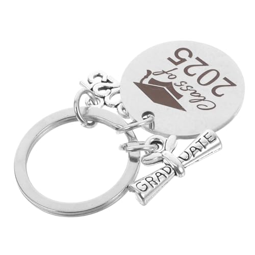 ROMISBABA Abschluss Schlüsselanhänger Aus Edelstahl Erinnerungsstück Für Graduierte Vielseitiges Für Schulabsolventen Langlebiges Schlüsselring Charm Für Persönliche Akzente Für von ROMISBABA