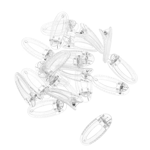 ROMISBABA 20 Stück Rutschfeste Haarklammern 4cm Für Mädchen Transparente Haarspangen Kleiner Haarklammern Ovale Clips Für Kinder Charmante Haaraccessoires Für Dünnes Haar von ROMISBABA