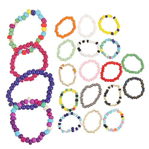 ROMISBABA 21pcs Perlenringe Perlenringe Finger Ringe Sommerringe Schmuck Für Frauen Mädchen ROMISBABA 21pcs Perlenringe Perlenringe Finger Ringe Sommerringe Schmuck Für Frauen Mädchen von ROMISBABA