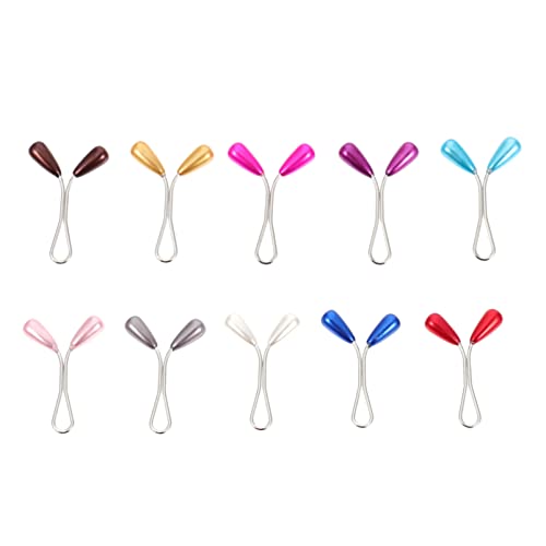 ROMISBABA 24 Stück Perlenclip haircharm haare zubehör Perlen-Schalnadel perlen haarklammer Perlenschal-Broschenclips Kopftuch Damen Stifte Hijab-Befestigungsclip Seidenschal-Clip Stahlnadel von ROMISBABA