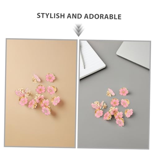 ROMISBABA 24stücke Blumen-anstecker Mit Emaille-beschichtung Süße Cartoon-kirschblüten-broschen Anstecknadeln Zum Basteln Für Kleidung Rucksäcke Hochzeit Party-dekoration von ROMISBABA