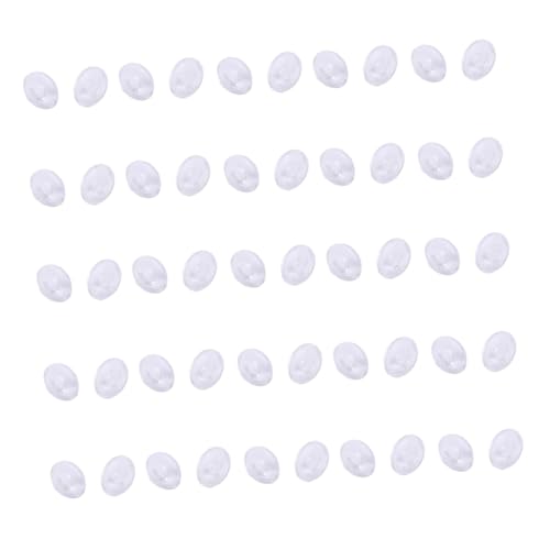 ROMISBABA 25 Paare Clip -Nasenhalterung dünne Nasenpads für Brillen Gläser runden Brillen-Nasenpads kleben aus Glas verhindern dass die Brille von der Nase rutscht von ROMISBABA