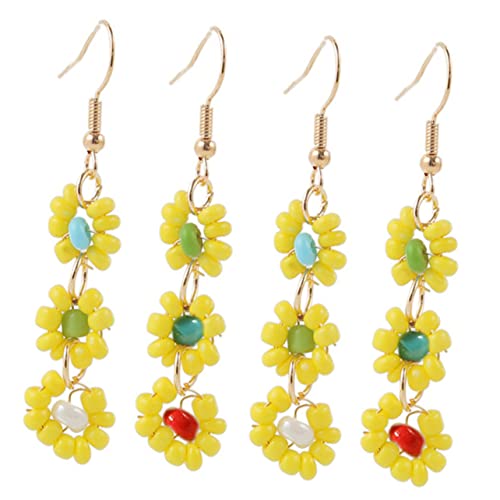 ROMISBABA 2Paare Bohemian Handmade Flower Earrings Retro Ohrhänger Verschiedenen Farben Ohrringe für Partys Strandbesuche ROMISBABA 2Paare Bohemian Handmade Flower Earrings Retro Ohrhänger Verschiedenen Farben Ohrringe für Partys Strandbesuche von ROMISBABA