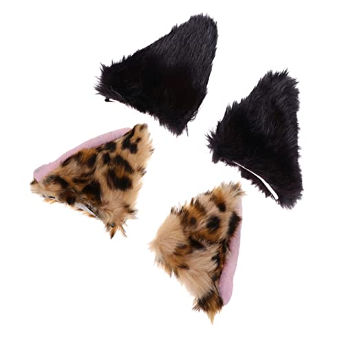 ROMISBABA 2Paare Tierische Haarspangen Für Frauen Teiliges Mit Katzenohr Design Für Kostümpartys Besondere Anlässe Leopardmuster ROMISBABA 2Paare Tierische Haarspangen Für Frauen Teiliges Mit Katzenohr Design Für Kostümpartys Besondere Anlässe Leopardmuster von ROMISBABA