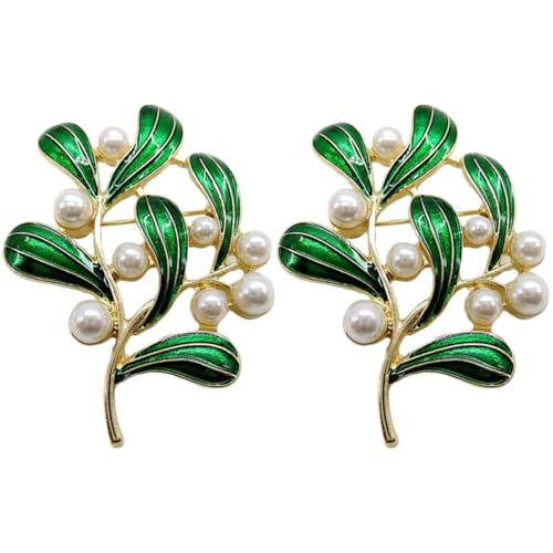 ROMISBABA 2St Brosche Blatt Blattbrosche kreative Blattbrosche Brosche dekorativ Frau Blatt Brosche Green ROMISBABA 2St Brosche Blatt Blattbrosche kreative Blattbrosche Brosche dekorativ Frau Blatt Brosche Green von ROMISBABA