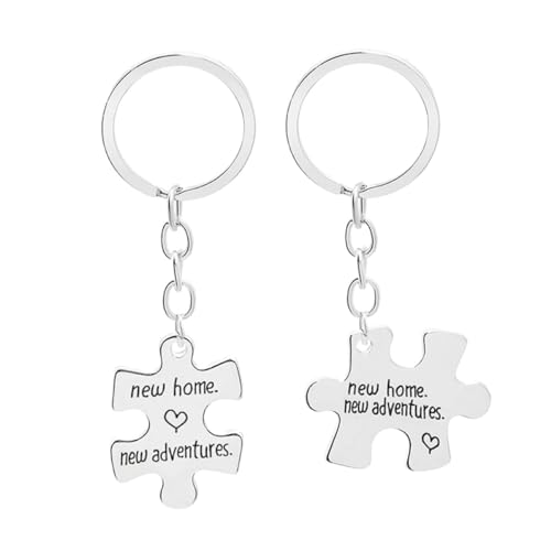 ROMISBABA 2stücke Kreativer Schlüsselring Mit Gravur Für Modischer Schlüsselanhänger Für Valentinstag Und Dekoration Für Autoschlüssel Und Büroschlüssel von ROMISBABA