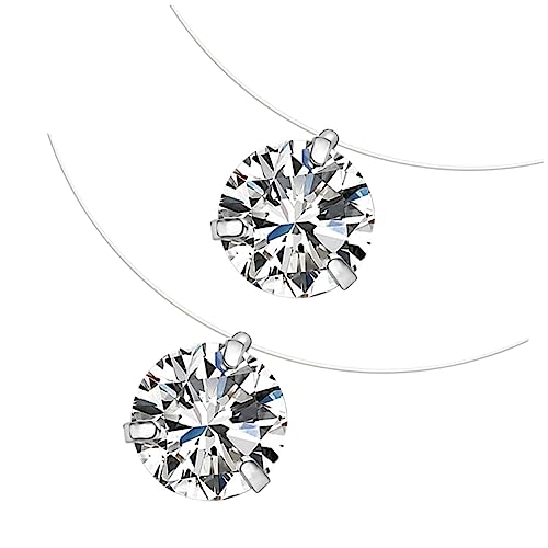ROMISBABA 2stücke Transparente Fischdraht Halskette Mit Anhänger Mädchen Schmuck Accessoires Von Zarte Halsketten Für Mode ROMISBABA 2stücke Transparente Fischdraht Halskette Mit Anhänger Mädchen Schmuck Accessoires Von Zarte Halsketten Für Mode von ROMISBABA