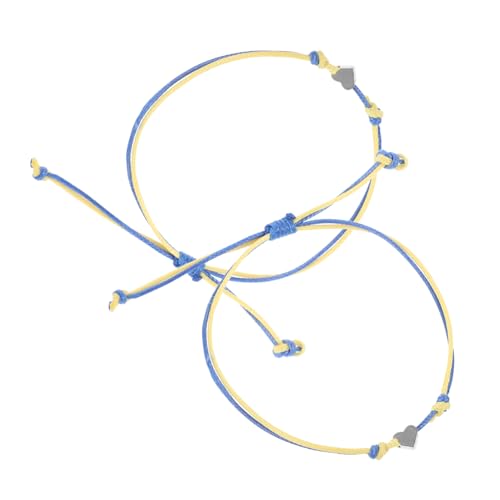 ROMISBABA Seilarmband Für Damen Und Herren Gewebtes Armband Mit Herzanhänger Verstellbar Modeschmuck ROMISBABA Seilarmband Für Damen Und Herren Gewebtes Armband Mit Herzanhänger Verstellbar Modeschmuck von ROMISBABA