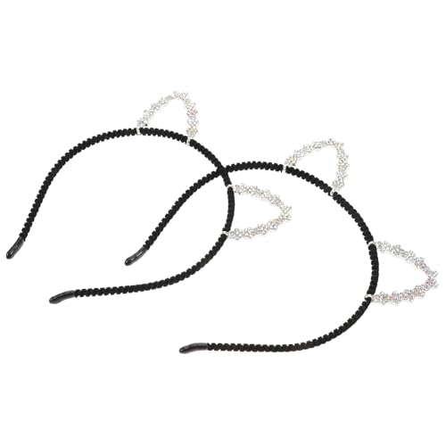ROMISBABA 2stücke Stirnbänder Damen Stirnband Mädchen Haaraccessoire Party Hochzeit Geburtstag Kopfschmuck Strass Haarband Für Frauen Mädchen von ROMISBABA